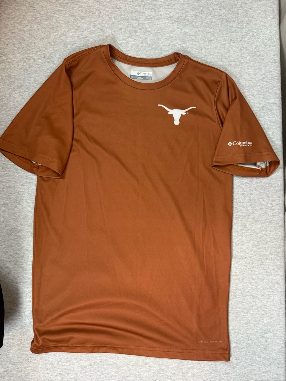 Columbia PFG Texas Longhorns Youth T-Shirt Burnt Orange - Size L (14/16)